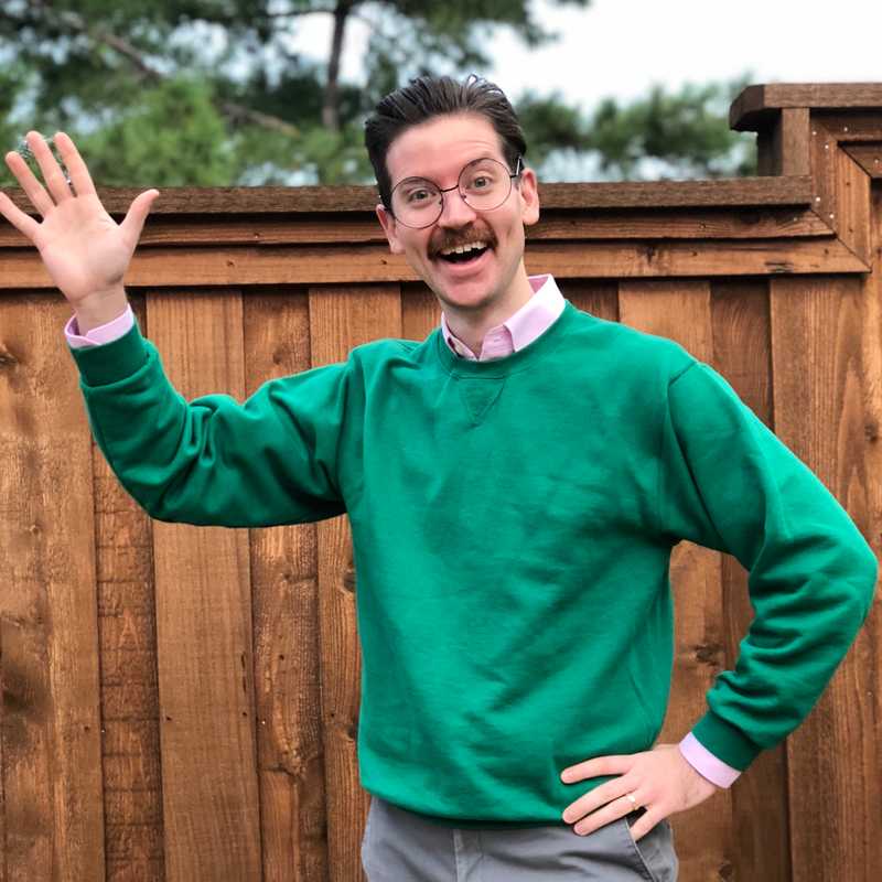 Drew as Ned Flanders for Halloween
